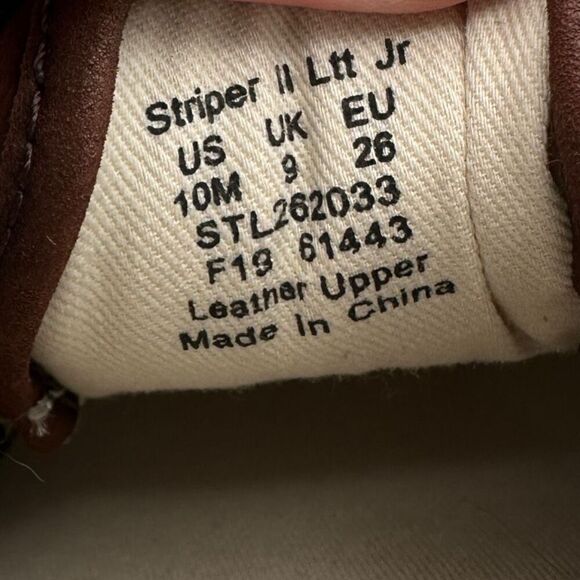 Sperry Kids Striper II LTT Jr Top Sider Lace Up Sneaker Shoes Brown Size 10M - Picture 10 of 10